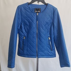 Love Moi Pleather Jacket - Blue